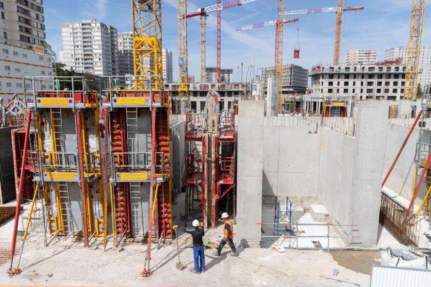May 18, 2022, Paris, France, France: Bobigny, France May 18, 2022 - Bobigny 2 shopping center construction site. This future heart of the city is aiming for the eco-district label. It will eventually include more than 1,000 family housing units, a student