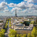 Skyline of Paris with Eiffel Tower