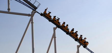 istanbul, a shopping center- amusement park / Turkey - September 2013: This is a very exciting toys.
