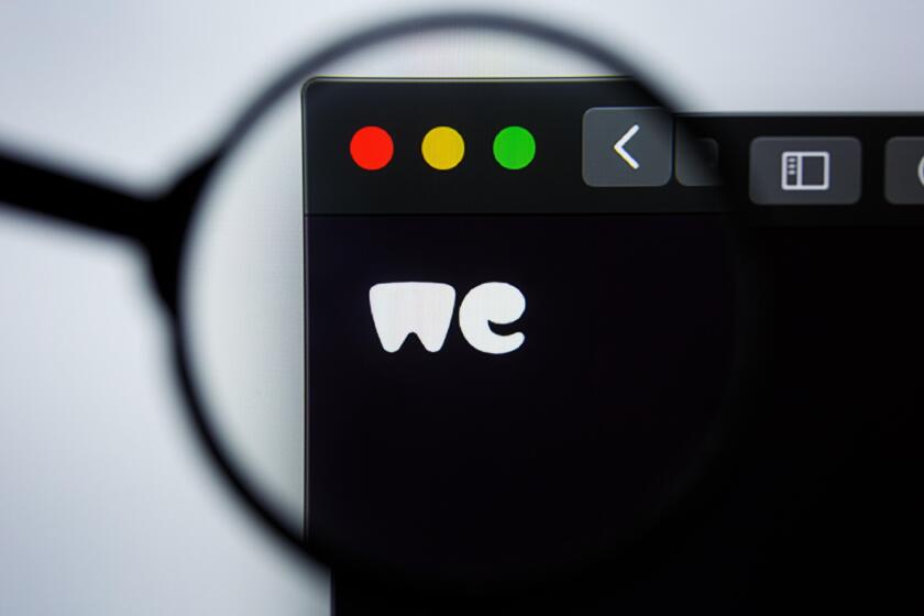 Los Angeles, California, USA - 21 Jule 2019: Illustrative Editorial of WE TRANSFER website homepage. WETRANSFER.COM logo visible on display screen.