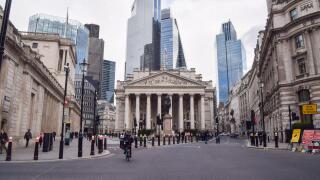 General view of the Bank of England, the Royal Exchange and Bank Junction in the City of London, the capital's financial district, as the Financial Conduct Authority (FCA) and the Bank of England?s Prudential Regulation Authority (PRA) drop new diversity 