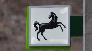 Lloyds Bank sign logo.