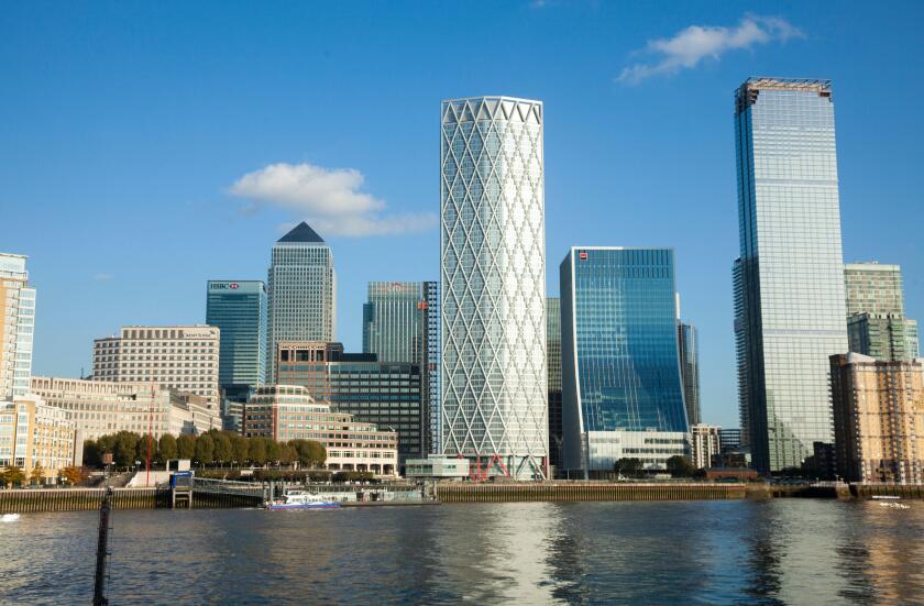 Canary Wharf Docklands London  Photographed in Nov 2019