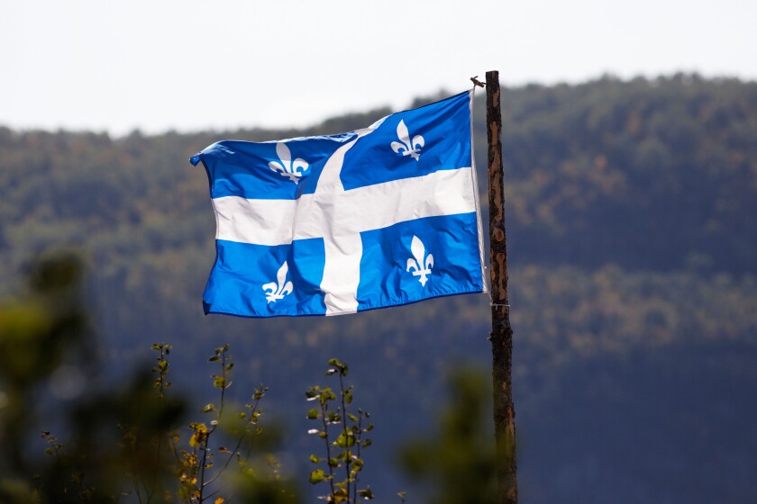 Quebec flag, Quebec, Canada