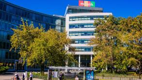 MBANK offices. mBank SA,formerly BRE Bank, set up in 1986, and originally BRE?Bank Rozwoju Eksportu,Export Development Bank, is Poland's fourth larges