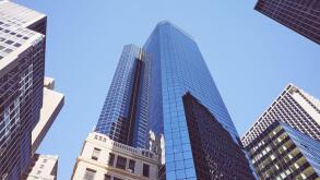 New York City diverse architecture, color toning applied, USA.