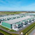Large data center complex in a rural landscape in Europe
