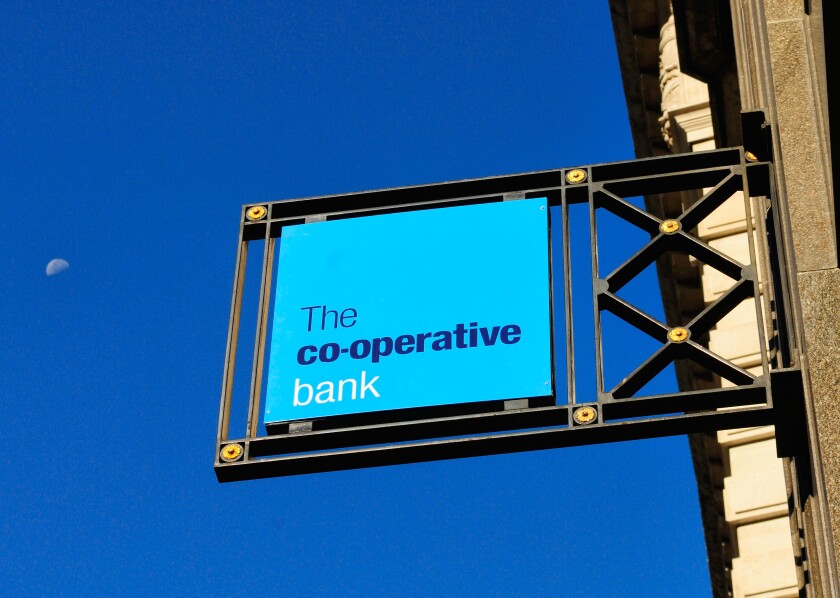 The Co-Operative Bank Sign.