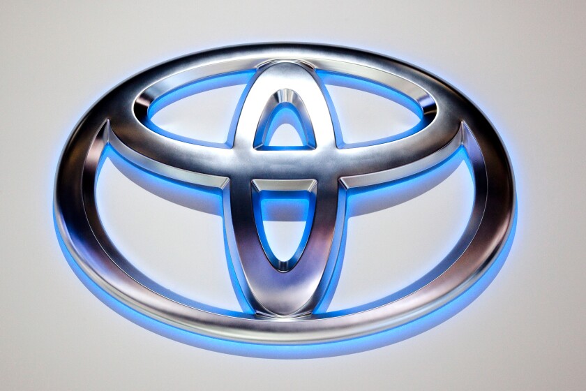 Logo of the Toyota car brand