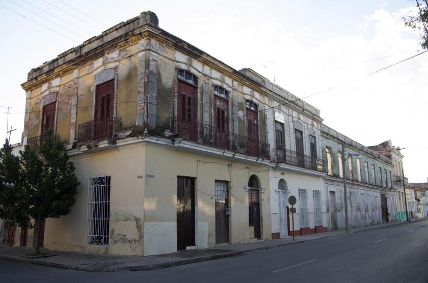 Majestic Spanish colonial architecture in Cienfuegos, on the island republic of Cuba