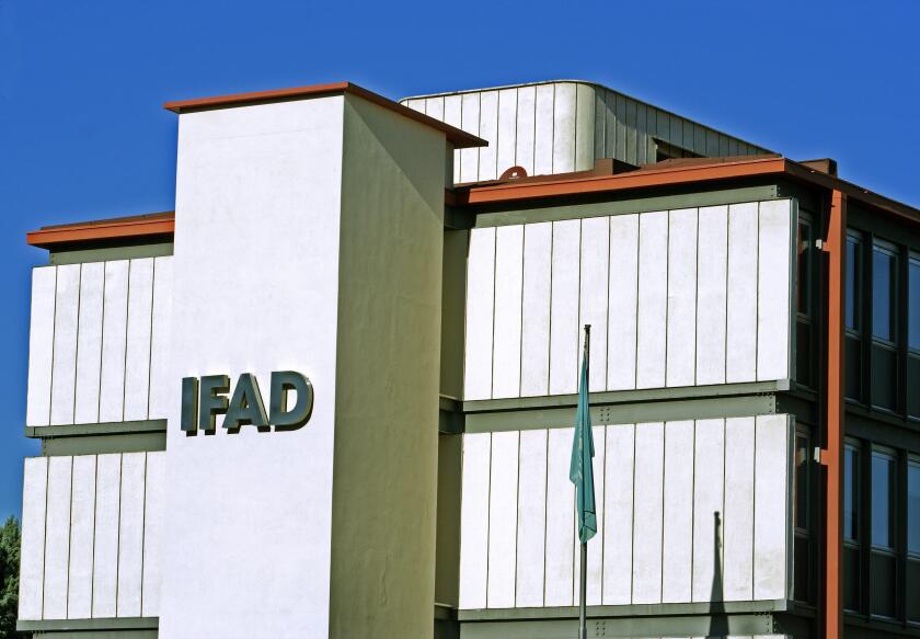 (dpa) - The building of the International Fund for Agricultural Development (IFAD) photographed in Rome, Italy, 20 November 2005. IFAD is a special organisation in the UN's system which fights poverty in rural areas. Photo: Lars Halbauer