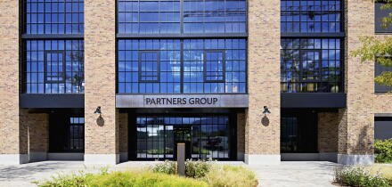 Headquarters of asset manager Partners Group AG, Baar, Canton of Zug, Switzerland