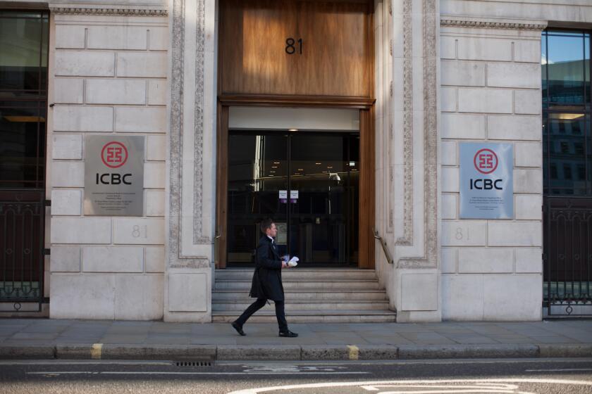 ICBC, Industrial and Commercial Bank of China, in London