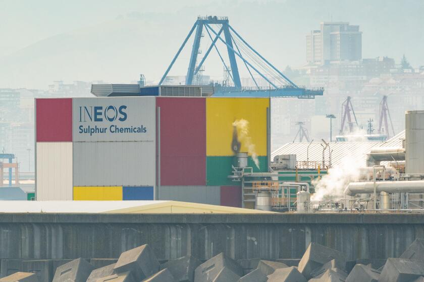 INEOS Sulphur Chemicals Sulphuric Acid Plant, Port of Bilbao, Northern Spain, Europe