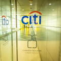 London- September 2022: Citigroup Inc headquarters building in Canary Wharf, an American investment bank and financial services company