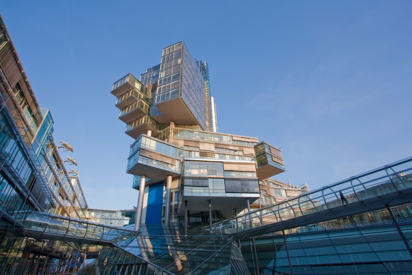 FEDERAL STATE BANK, NORDDEUTSCHE LANDESBANK, NORDLB, BANK BUILDING, HANOVER, LOWER SAXONY, GERMANY. Image shot 2010. Exact date unknown.