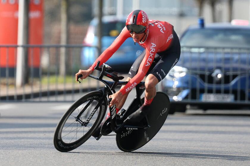BARGUIL Warren of Team Arkea Samsic during the Paris-Nice 2021, cycling race Stage 3, Time Trial, Gien - Gien (14,4 km) in Gien, France, March 9, 2021. Photo by Laurent Lairys/ABACAPRESS.COM