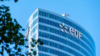 Exterior view of the EDF headquarters in Paris-La Defense. EDF (Electricite de France) is the historical supplier of French electricity