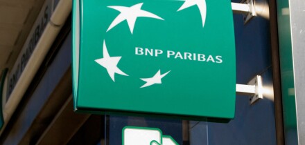 BNP Paribas sign on one of its branches in France