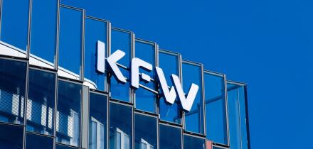 KFW Bank, Kreditanstalt fur Wiederaufbau, Frankfurt am Main, Hesse, Germany