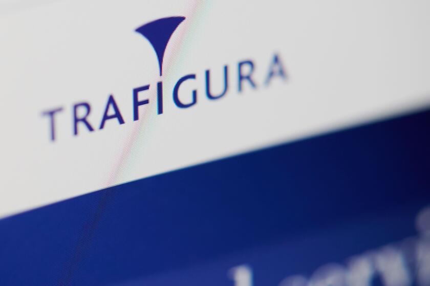 New-York , USA - April 29 , 2020:Trafigura home web page close up view on laptop screen
