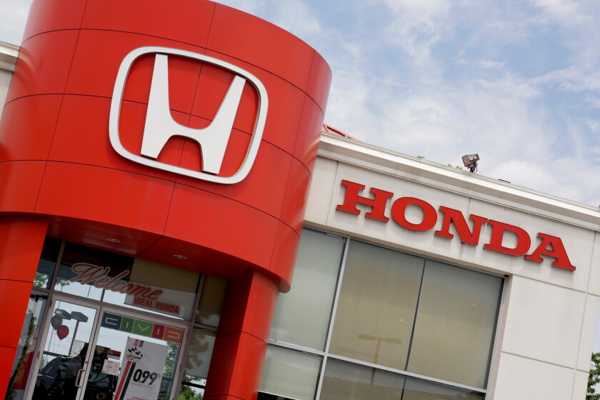 Entrance to Honda Car Dealer
