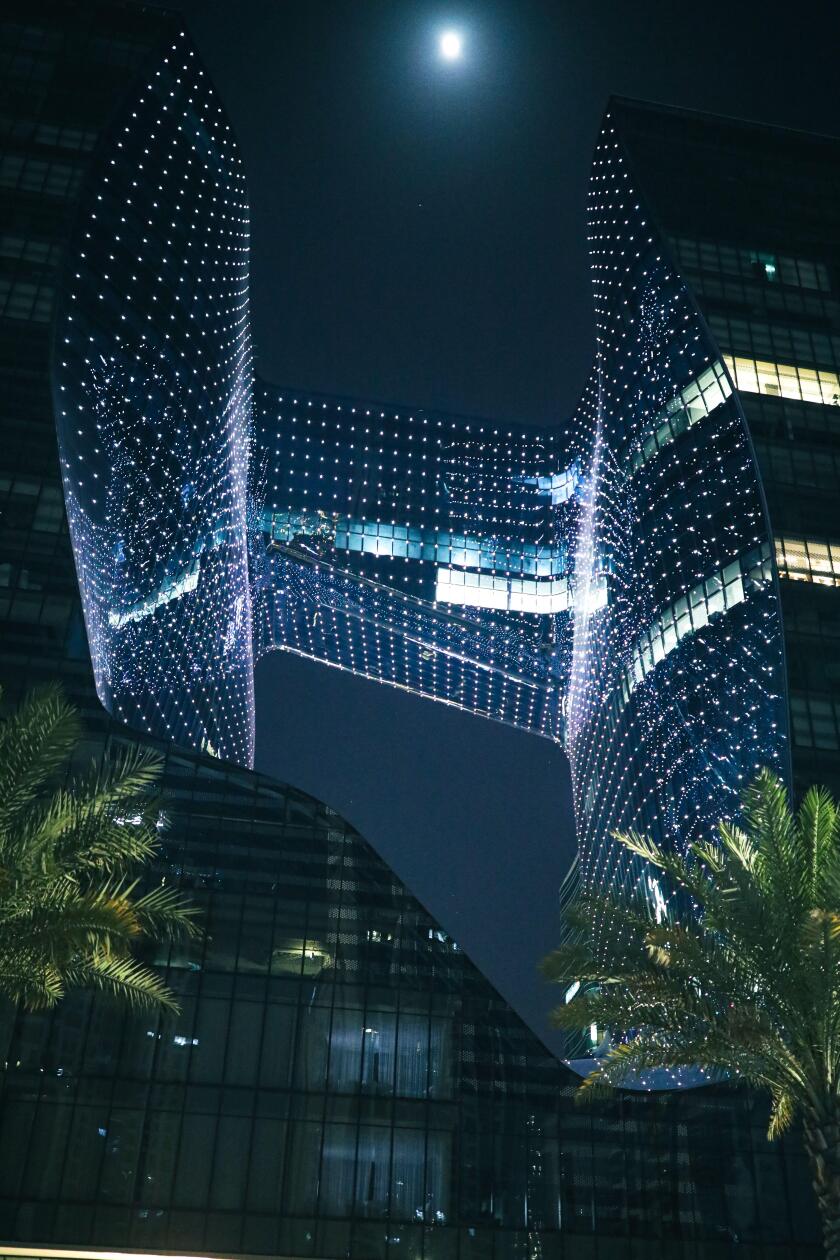 The Opus, Dubai at night
