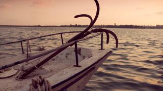 anchor an boat
