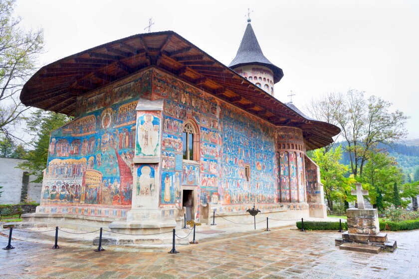 Voronet Monastery, Bucovina, Romania