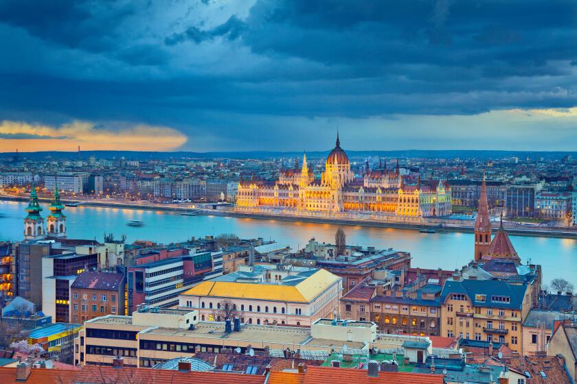 Budapest. Stormy weather over Budapest, capital city of Hungary.