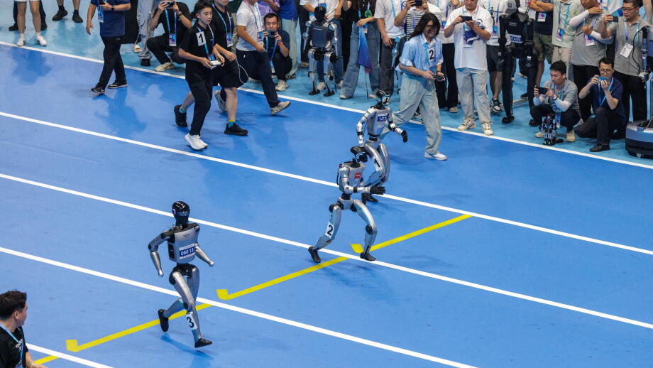 The opening ceremony of the World Humanoid Robot Games is held in Beijing, China. 14th Aug, 2025. (Photo by Imaginechina/Sipa USA) Credit: Sipa US/Alamy Live News