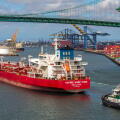 Hafnia oil tanker, Port of Los Angeles, San Pedro, California, USA