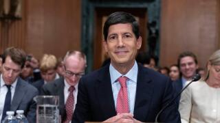 Federal Reserve Chairman Kevin Warsh testifies before the Senate Banking, Housing and Urban Affairs Committee to deliver the semiannual monetary policy report to congress, on Capitol Hill, Wednesday, July 15, 2026, in Washington. (AP Photo/Jose Luis Magan