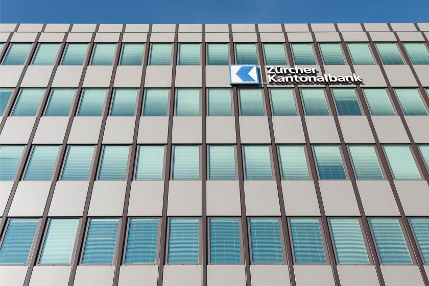 Headquarters of Zurich Cantonal Bank "ZKB" (Zurcher Kantonalbank) in Zurich