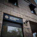 ROME, ITALY - JANUARY 19, 2025: Mediobanca Premier office in Rome, Italy, with the Mediobanca emblem. Mediobanca group is an italian investment bankin