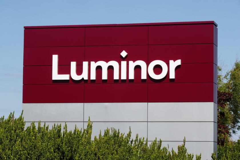 Luminor bank sign is seen next to the Latvia's brach building in Riga, Latvia May 23, 2018. REUTERS/Ints Kalnins