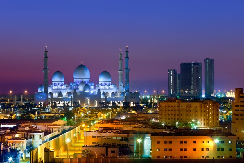 Abu Dhabi , Sheikh Zayed Mosque. Image shot 02/2019. Exact date unknown.