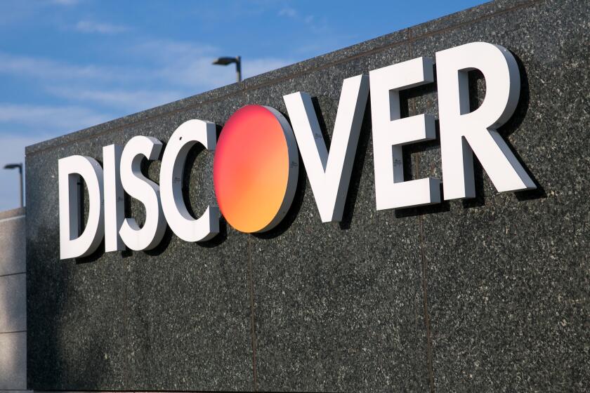The headquarters of Discover Financial Services in Riverwoods, Illinois.