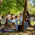 Milano, Italia. 06th Apr, 2026. Milanesi festeggiano Pasquetta al Parco SempioneMilano - Italia - Cronaca Lunedi, 06 Aprile, 2026 (Foto di Marco Ottico/Lapresse) Milanese celebrate Easter Monday at Sempione Park Milan - Italy - News Monday, 06 April, 2026