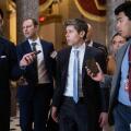 OpenAI CEO Sam Altman speaks with reporters as he walks to a meeting at the U.S. Capitol on June 3, 2026. (Francis Chung/POLITICO via AP Images)