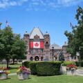 Provincial Parliament Building of Ontario, Canada, in Queen's Park, Toronto
