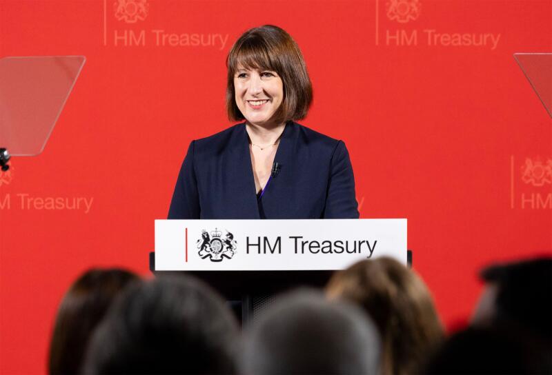 RACHEL REEVES British Labour politician as Chancellor the Exchequer in 2024.    Photo: Kirsty O'Connor/Treasury