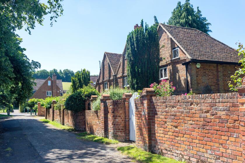 Period houses on High Street, Hurley, Berkshire, England, United Kingdom