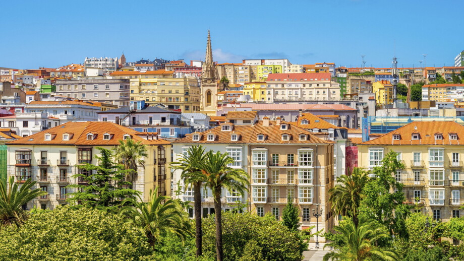 Skyline of Santander Spain
