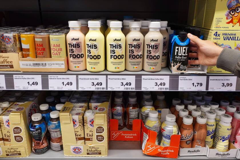 This is food drinks in a supermarket
