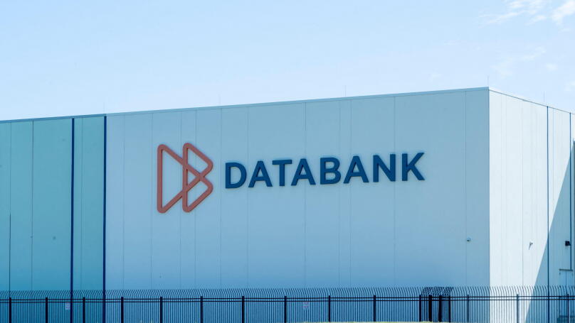 Houston, Texas, USA - April 13, 2024: DataBank?s (HOU3) Westway Park III Data Center in Houston, Texas, USA.