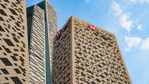 HSBC bank headquarters at King Abdullah Financial District (KAFD) in Riyadh, Saudi Arabia