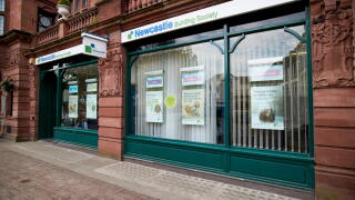 newcastle building society office branch in Carlisle Cumbria England UK