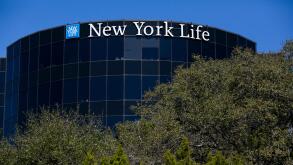 A logo sign outside of a facility occupied by the New York Life Insurance Company in Austin, Texas on January 28, 2017.