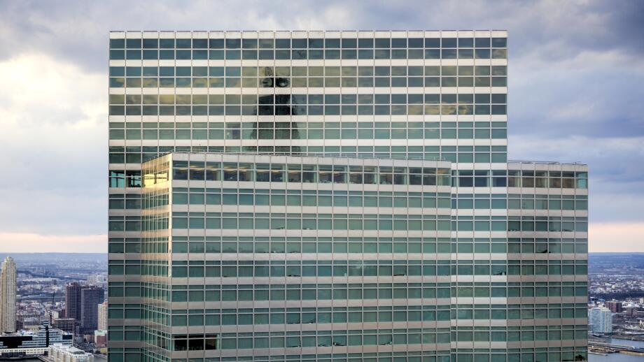 NEW YORK, NEW YORK - APRIL 5, 2015: Goldman Sachs Tower at 200 West Street in downtown Manhattan.